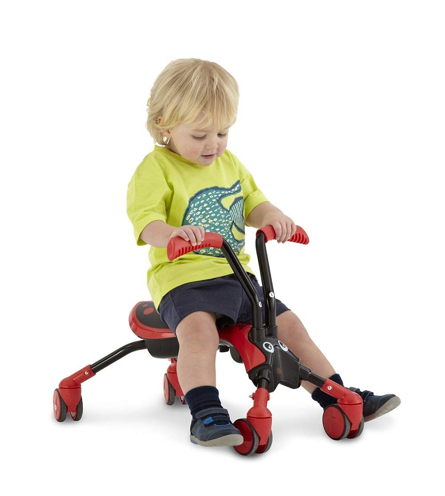 Scramblebug Beetle 4-Wheel Balance Bike Developmental Toy for Toddlers