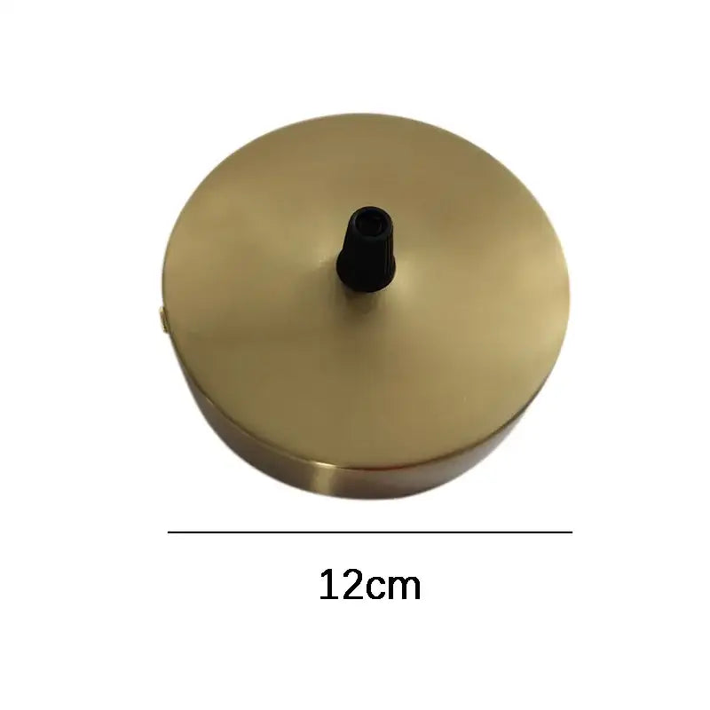 Set of 6 brushed brass ceiling plate lamp bases kitchen diy kit