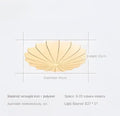 Shell shaped cream flower pendant light for dining room