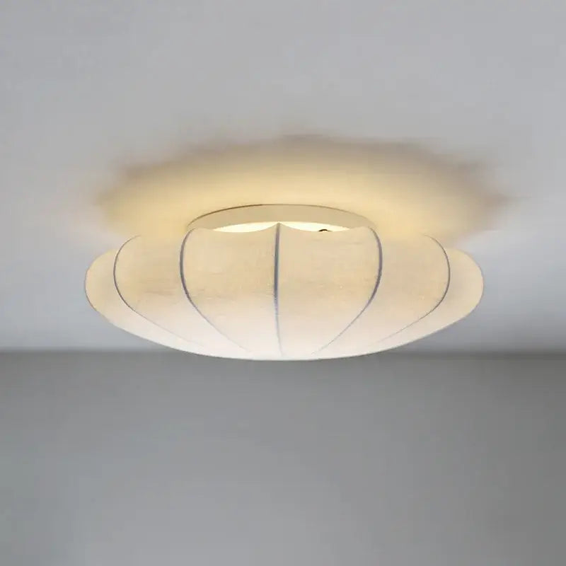 Shell shaped cream flower pendant light for dining room