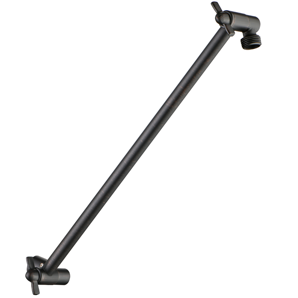 10 Inch Brass Shower Head Extension Arm, Height & Angle Adjustable