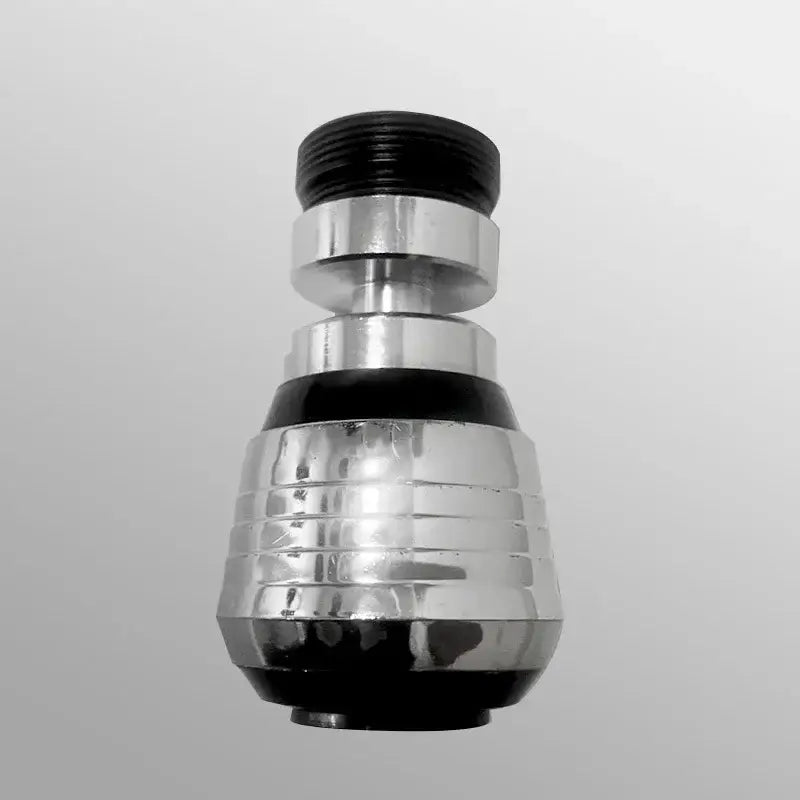 Silver and black dual mode kitchen faucet aerator rotating nozzle