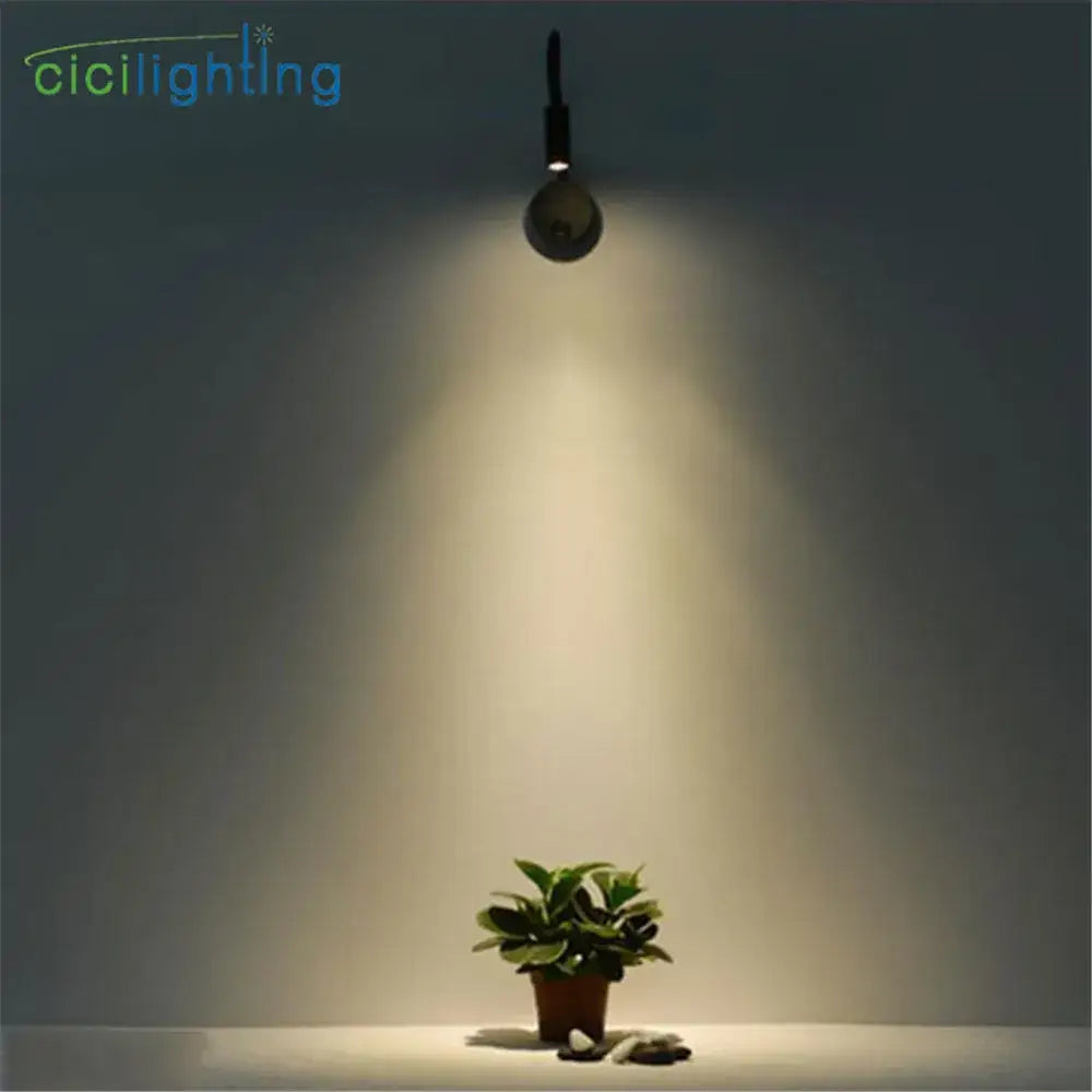 Silver flexible gooseneck led wall sconce for bedroom reading