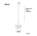 Sleek black and frosted glass cob led chandelier dining room lighting