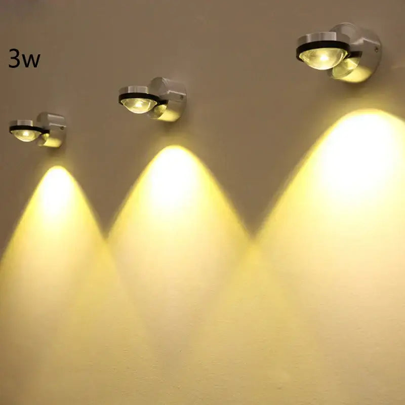 Sleek silver & black crystal led wall light living room sconce