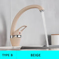 Sleek speckled black & chrome single handle kitchen faucet
