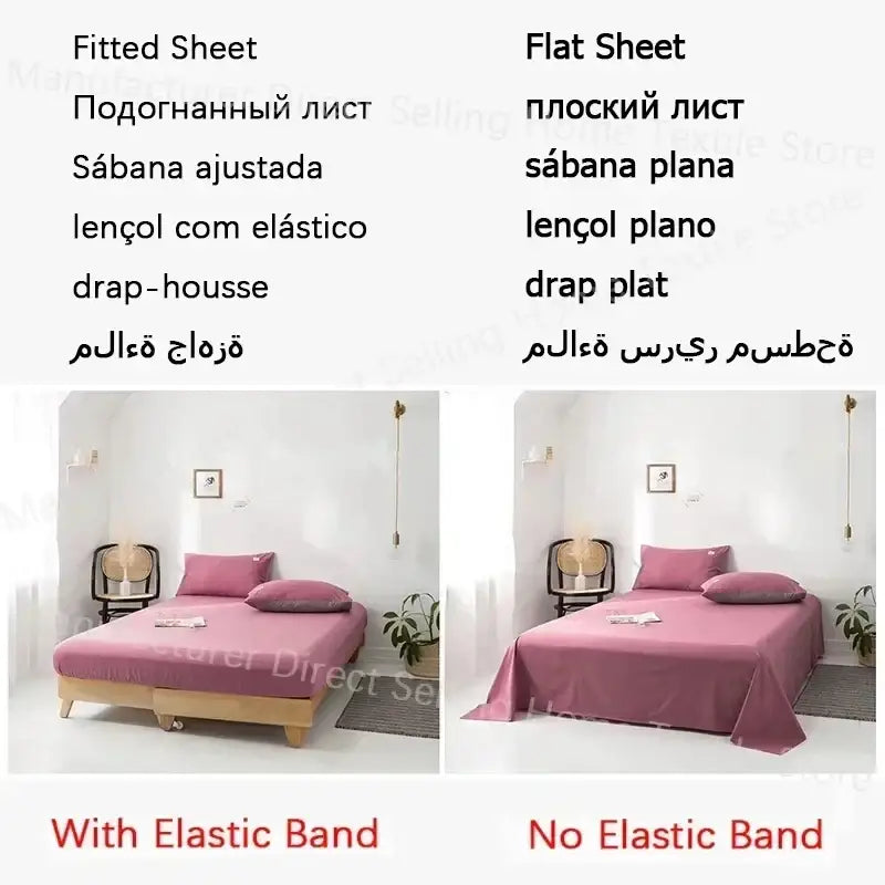 Soft lavender cotton queen bedding set bedroom satin finish duvet cover