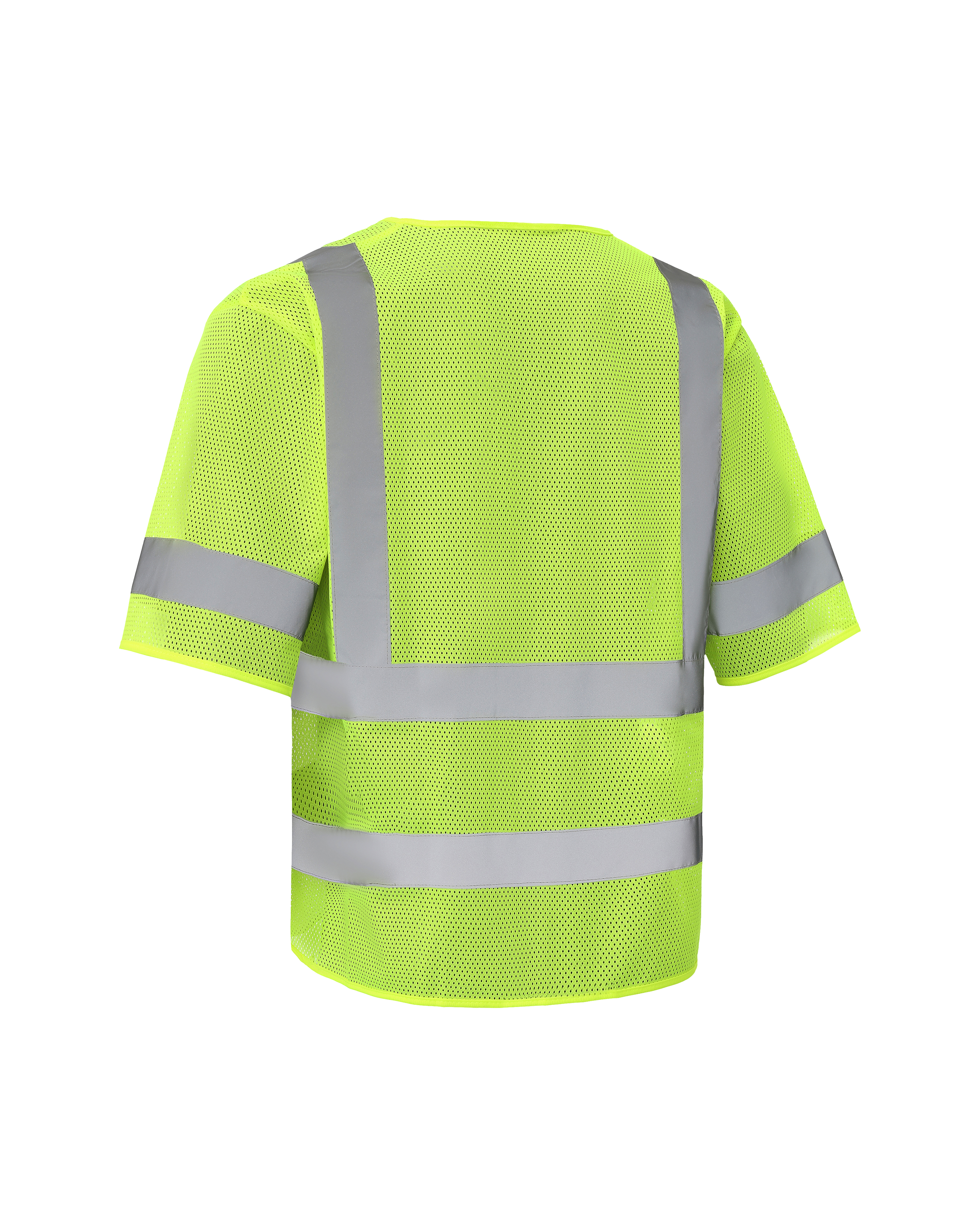 Kiwi High Visibility ANSI/ISEA 107-2020, Type R, Class 3 Dual Band Neon Short Sleeve Safety Vest [R72200]