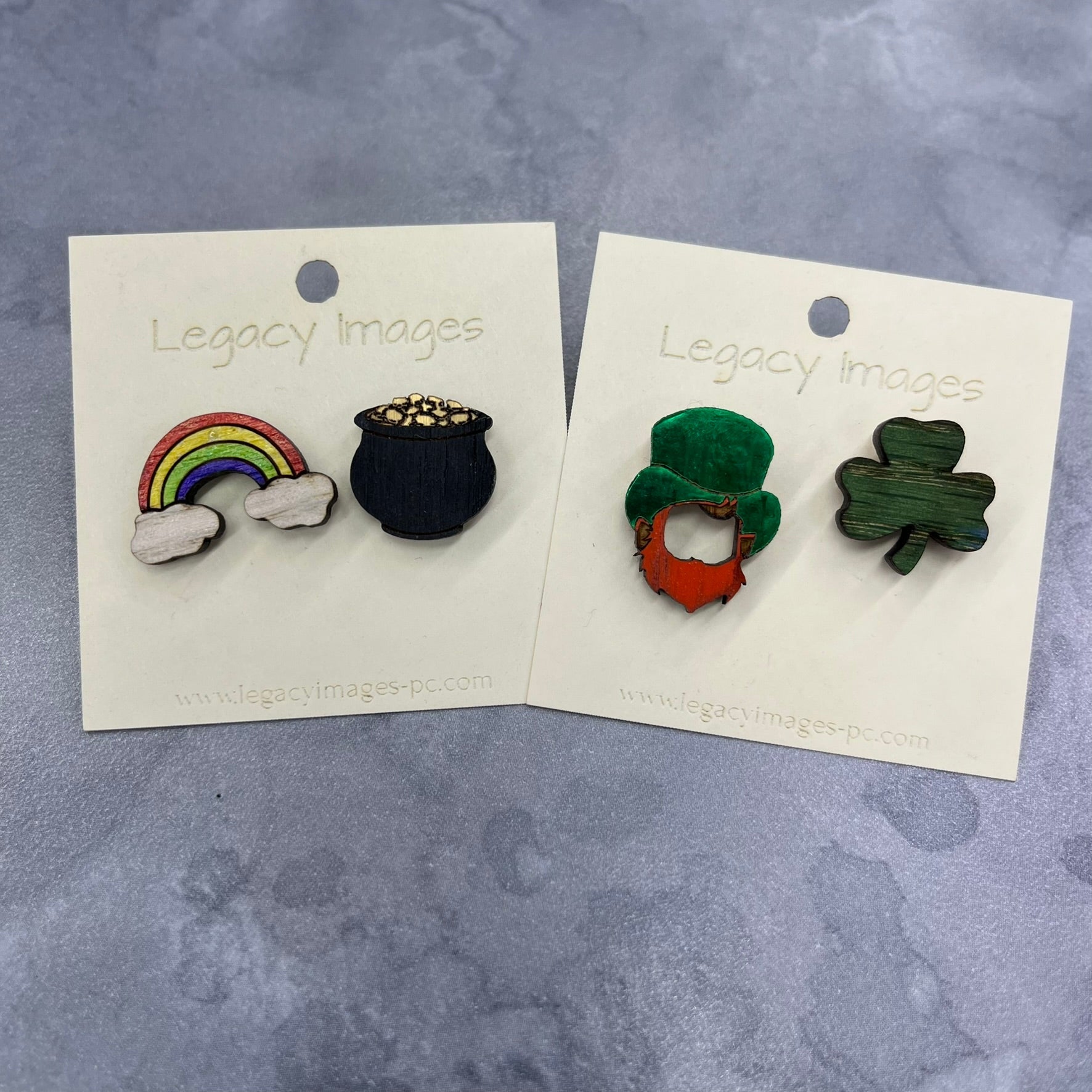 St. Patrick's Day Leprechaun & Pot of Gold Earring Set