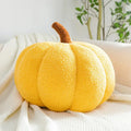 Stacked 3d pumpkin throw pillow living room plush fleece decor