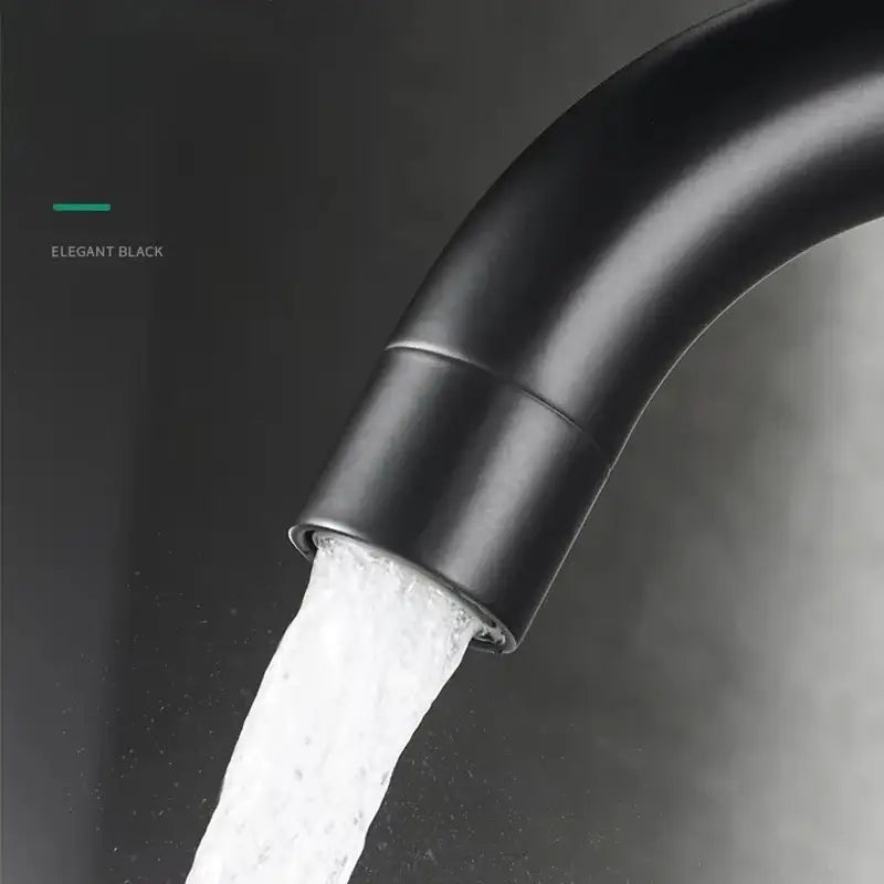 Modern brushed stainless steel bathroom sink faucet
