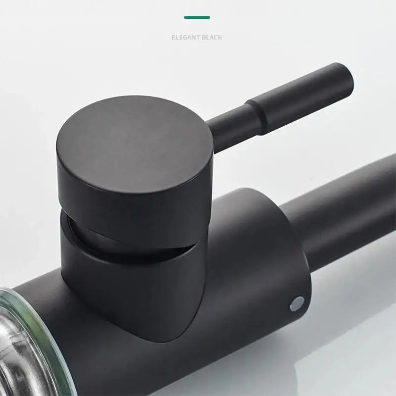 Modern brushed stainless steel bathroom sink faucet