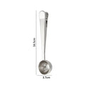 Stainless steel coffee spoon and sealing clip set kitchen accessory