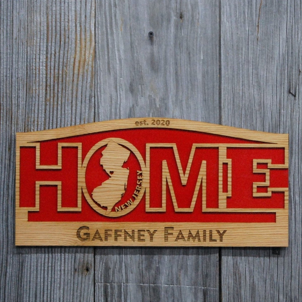 State Home Sign Décor