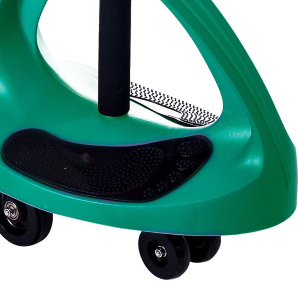 Green Wiggle Ride-On Car for Kids to Develop Motor Skills and Balance