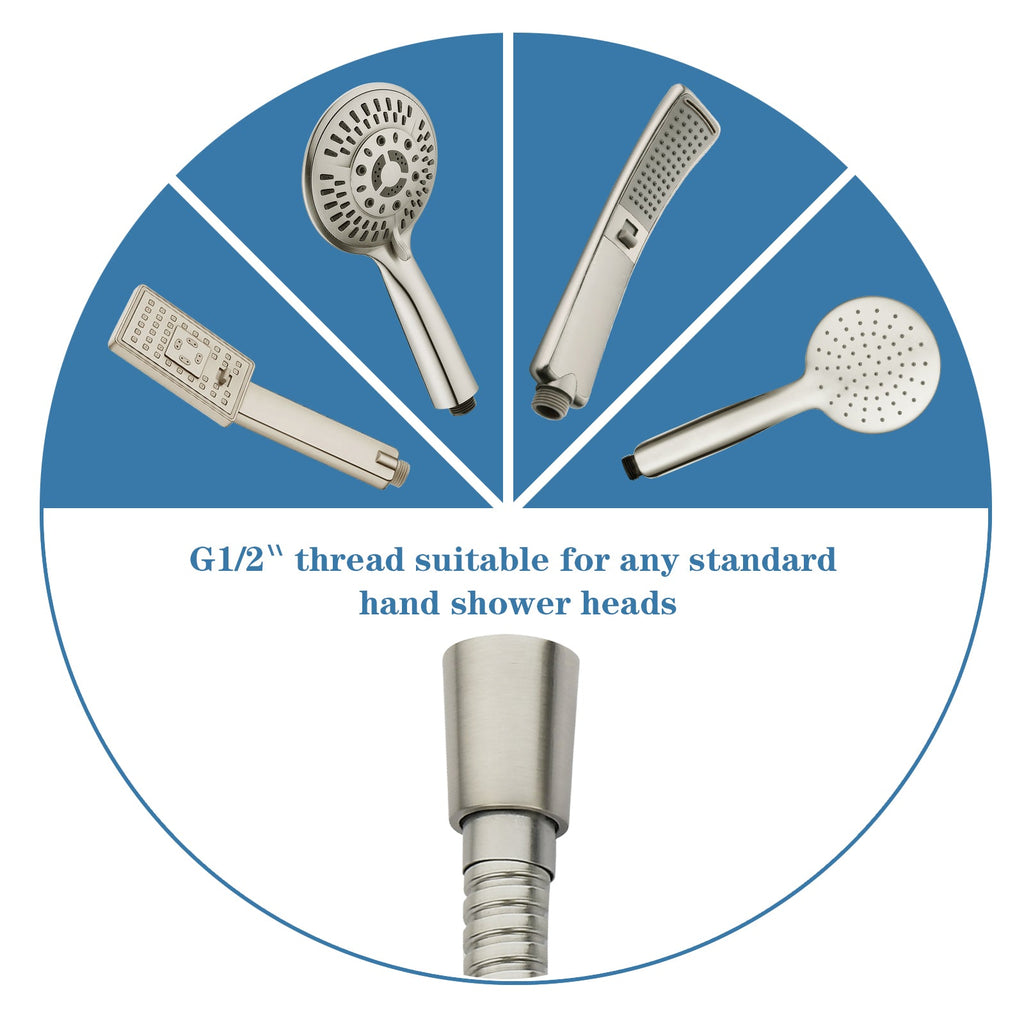 96 Inch Shower Hose for Hand Held Shower Head,Stainless Steel Hose