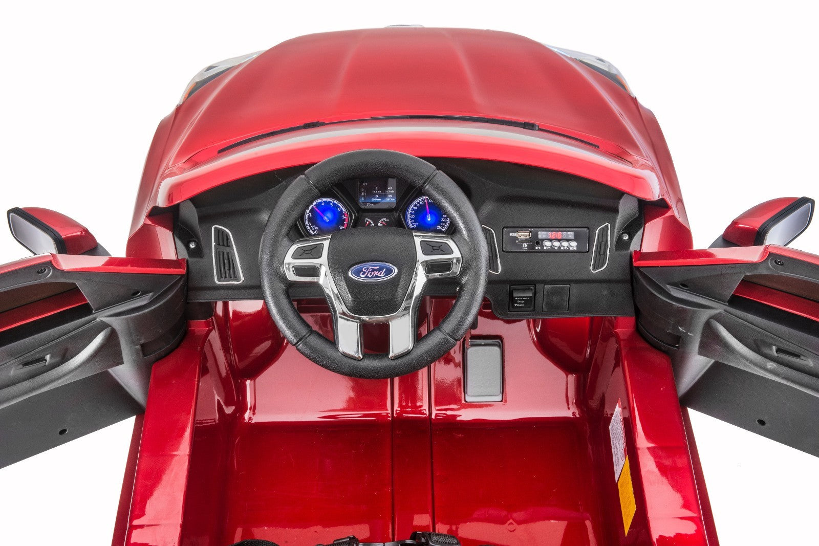 Licensed Ford Focus RS Kids Ride-On Car in Race Red