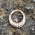 Rose Gold Plated Made for Royalty Annealed Tribal Septum Ring