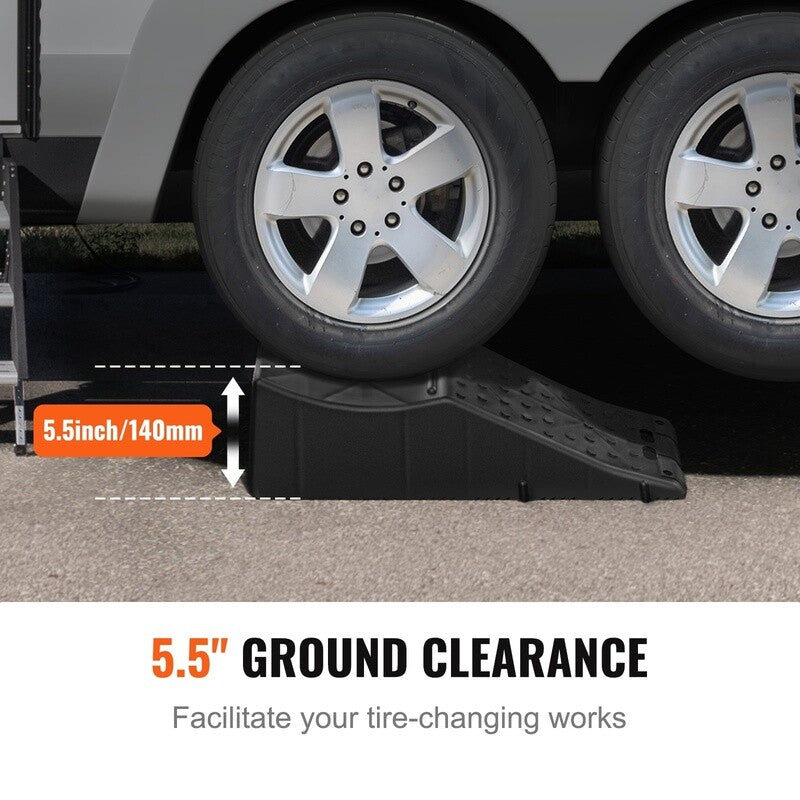 Heavy Duty Tandem Wheel Ramp for Car Service Tire Change 20000 lbs Capacity