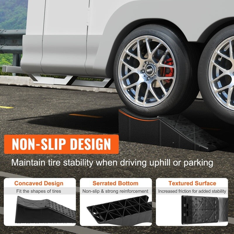 Heavy Duty Tandem Wheel Ramp for Car Service Tire Change 20000 lbs Capacity