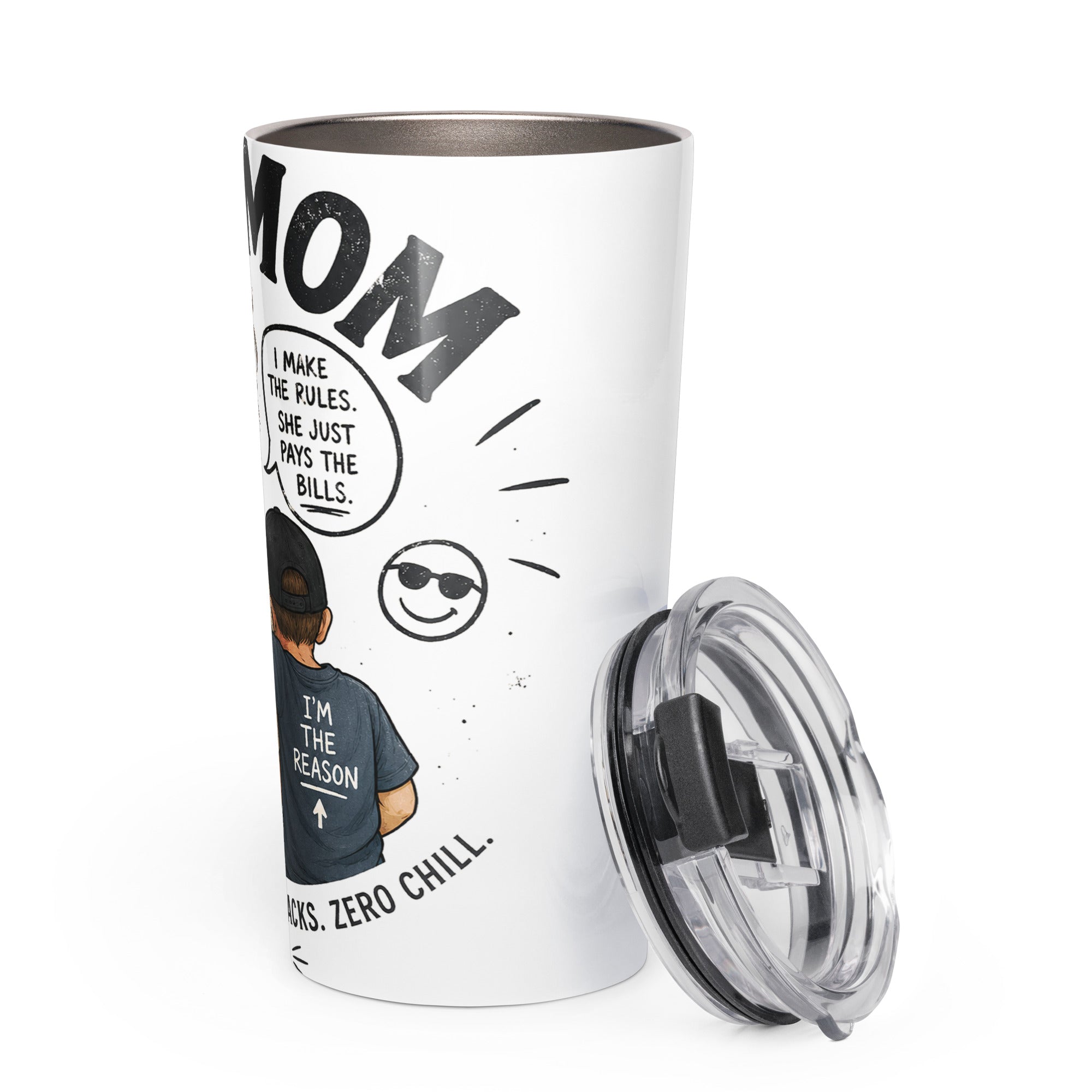 Tapered stainless steel tumbler