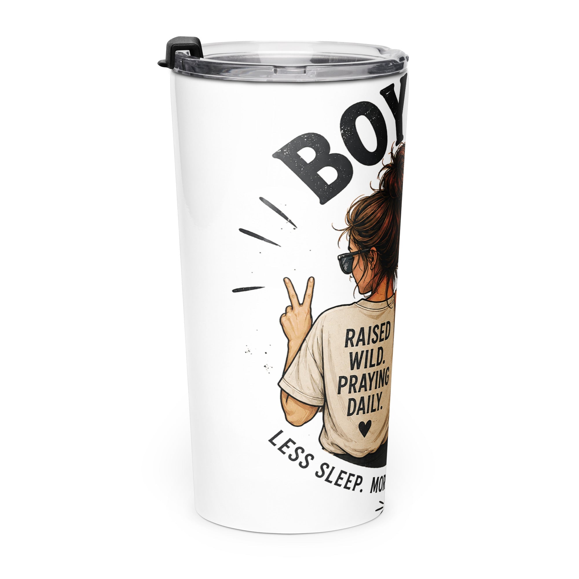 Tapered stainless steel tumbler