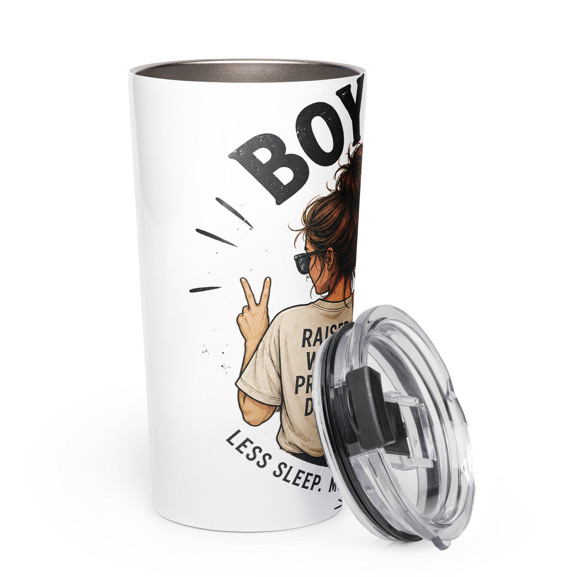 Tapered stainless steel tumbler