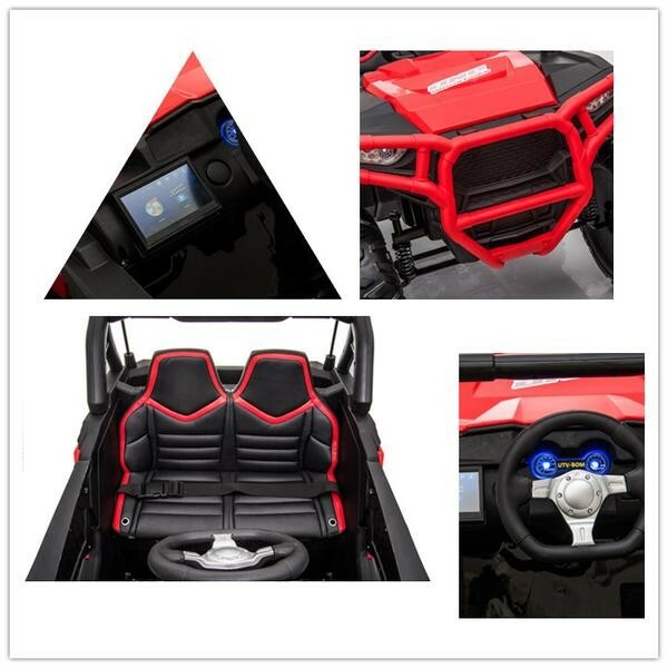 2021 ATV Quad with EVA Wheels, Leather Seats, and Remote Control