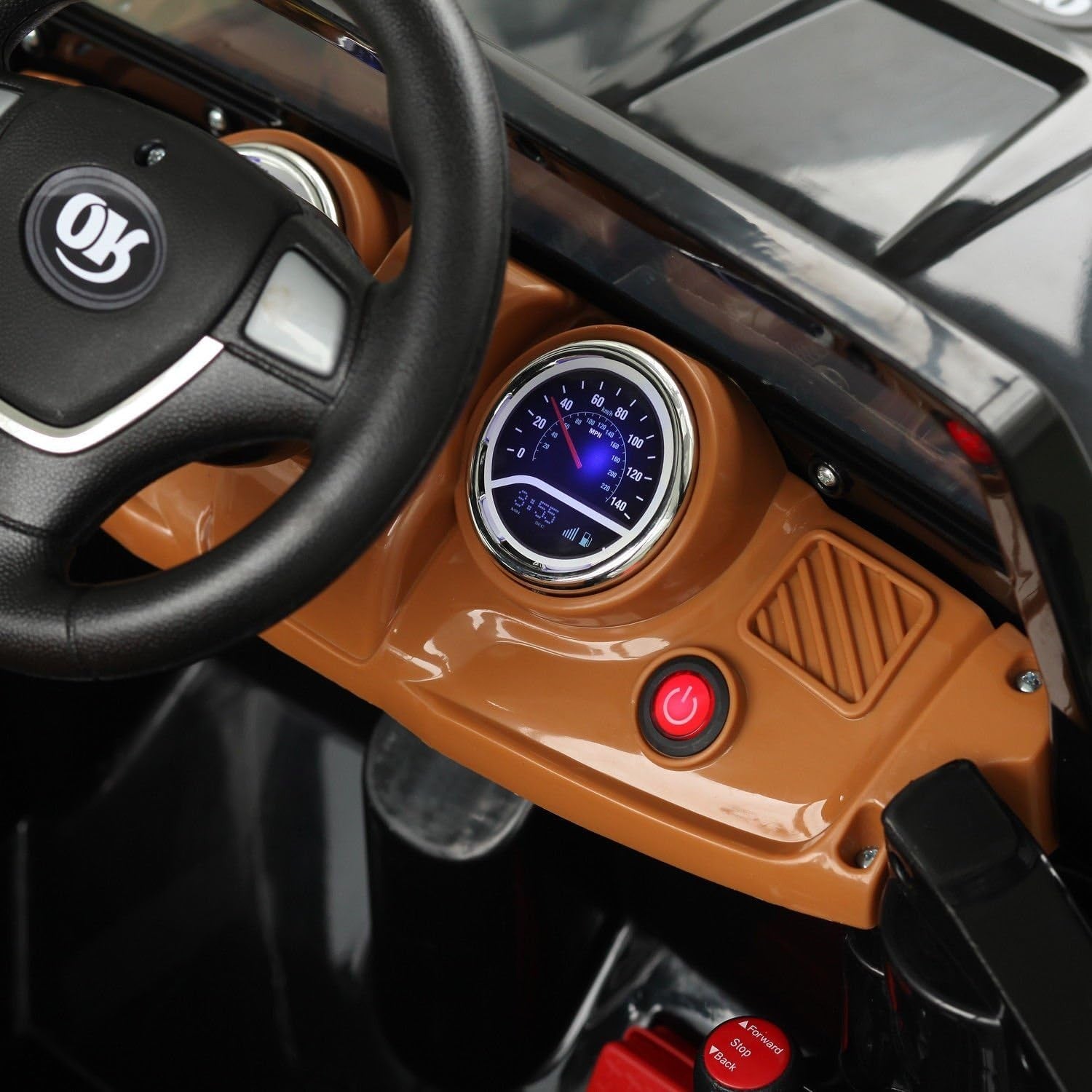 12V Kids Ride-On Truck with Remote Control and MP3 Connectivity in Black