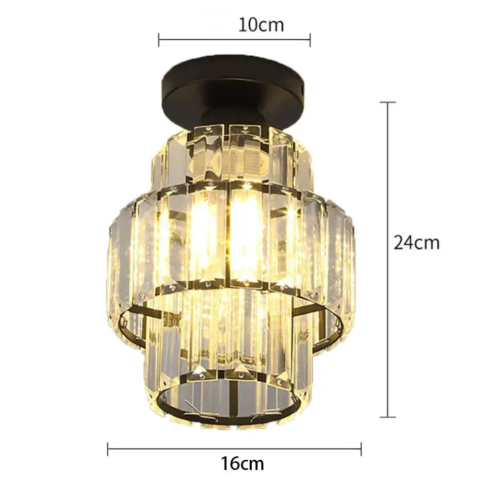 Tiered decorbites black gold minimalist led chandelier kitchen light