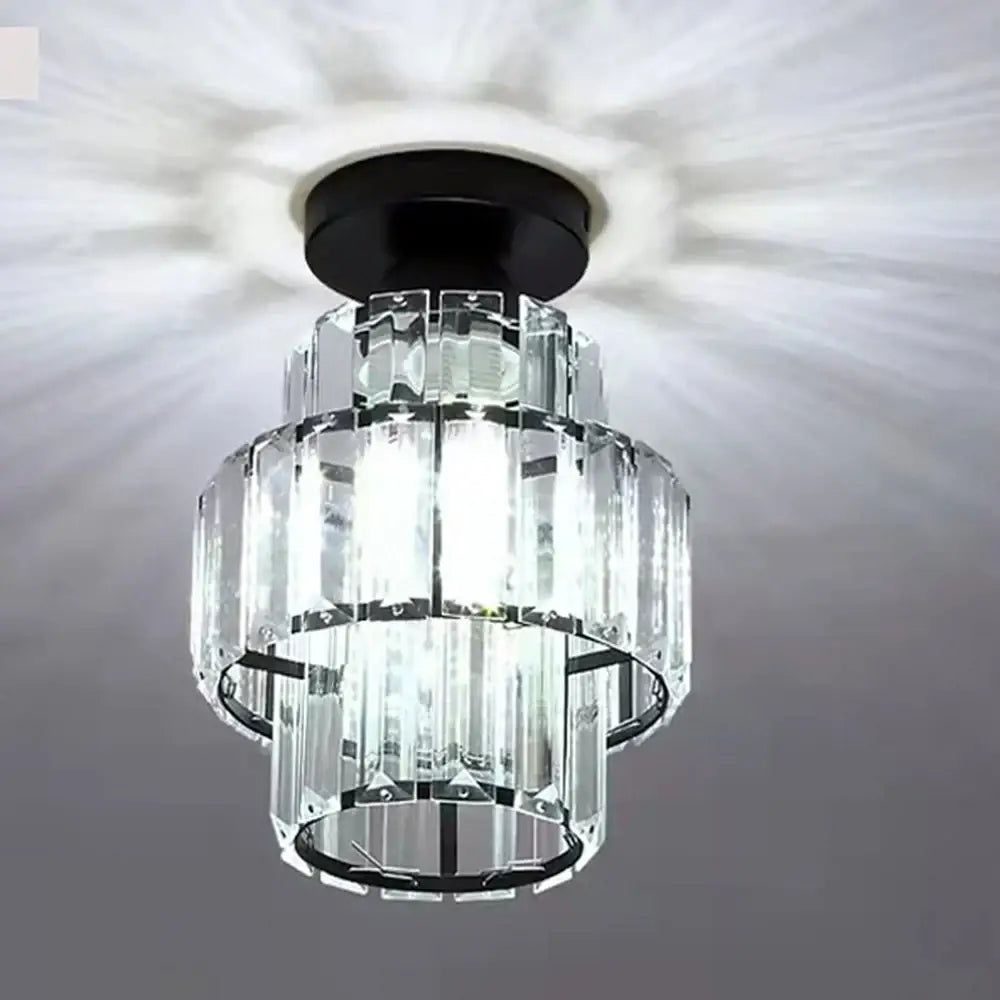 Tiered decorbites black gold minimalist led chandelier kitchen light