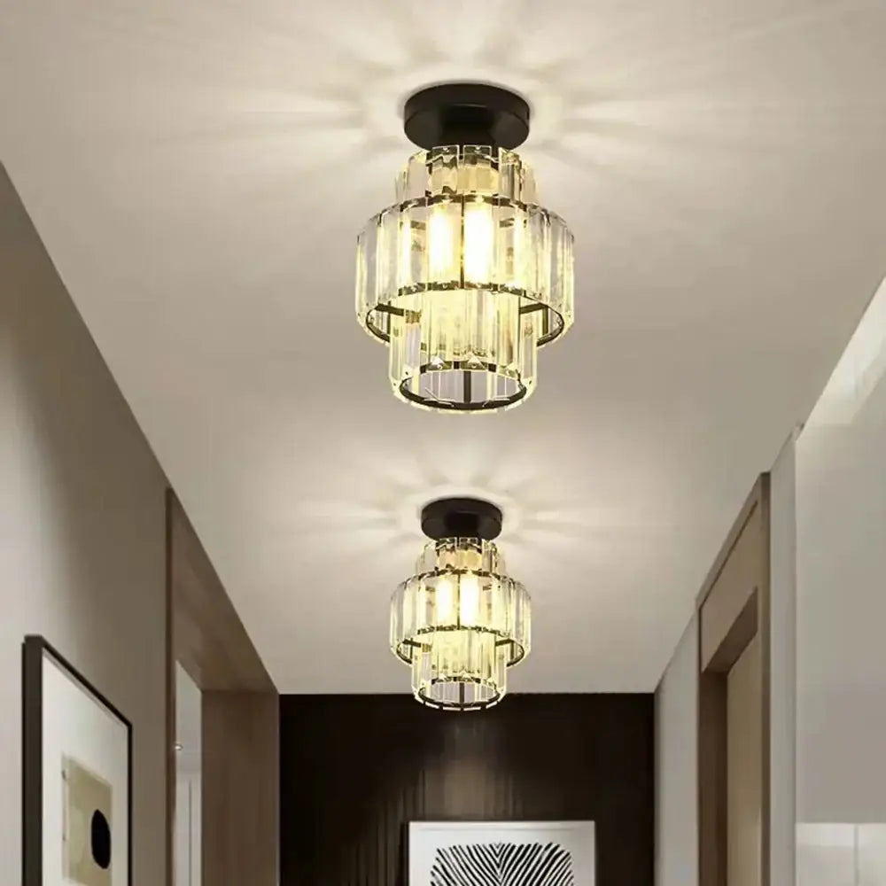 Tiered decorbites black gold minimalist led chandelier kitchen light
