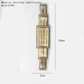 Tiered golden decorbites clear glass wall lamp dining room sconce