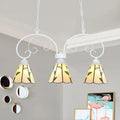 Tiffany leaf pattern stained glass pendant light – kitchen island