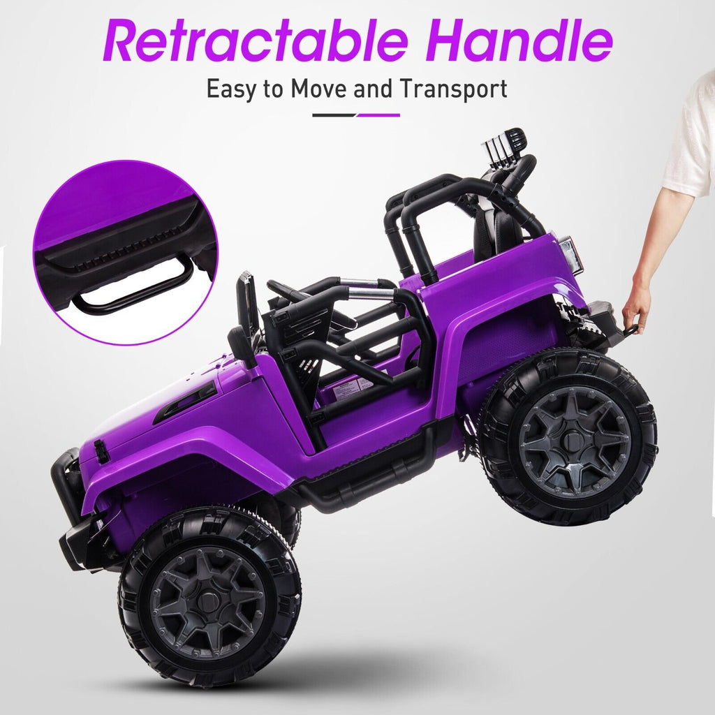 TOBBI 12V Kids Electric Truck with Remote Control, Music, and Horn - Fun Ride-On Car for Children
