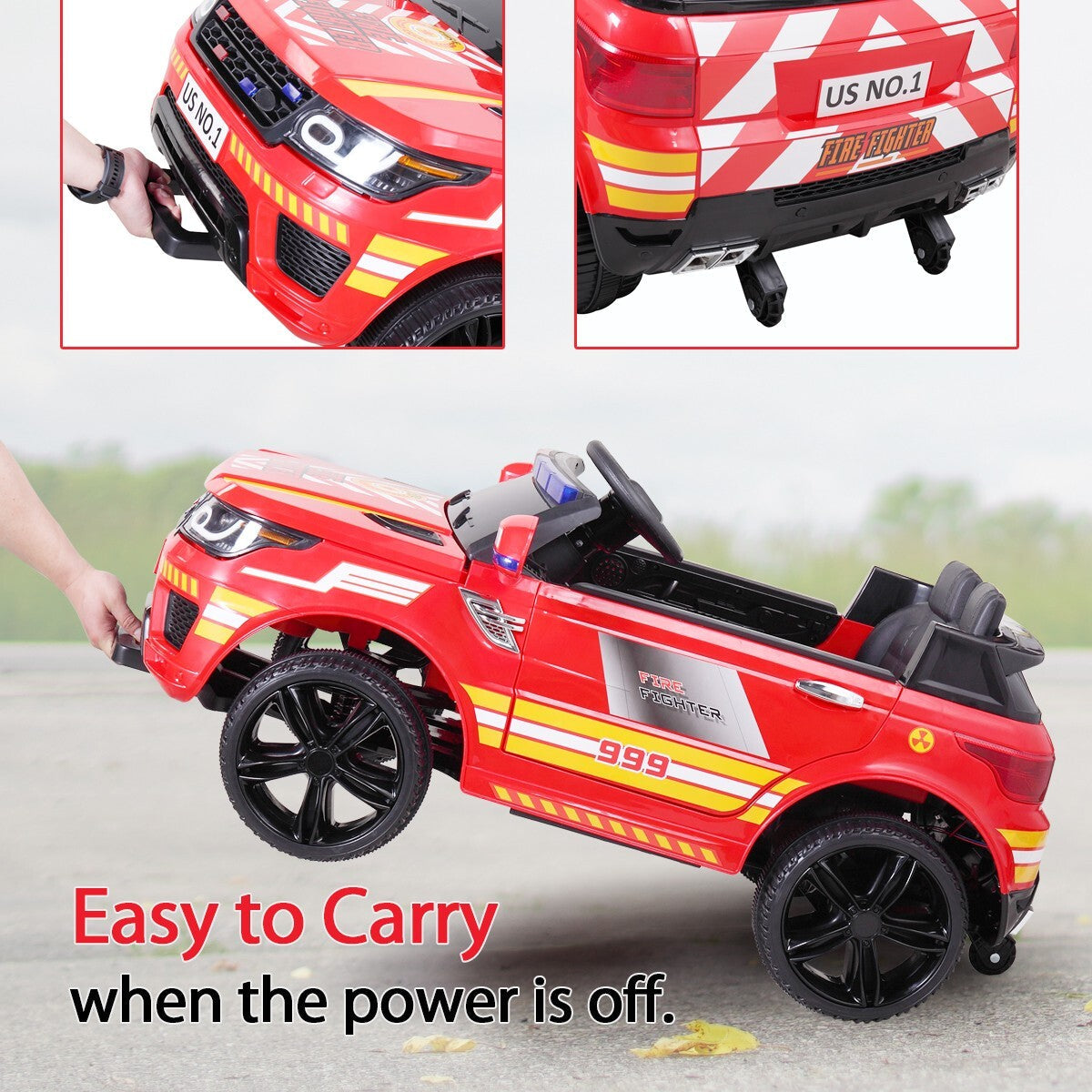 12V Electric Kids Vehicle with Remote Control and Music for Ages 3-8