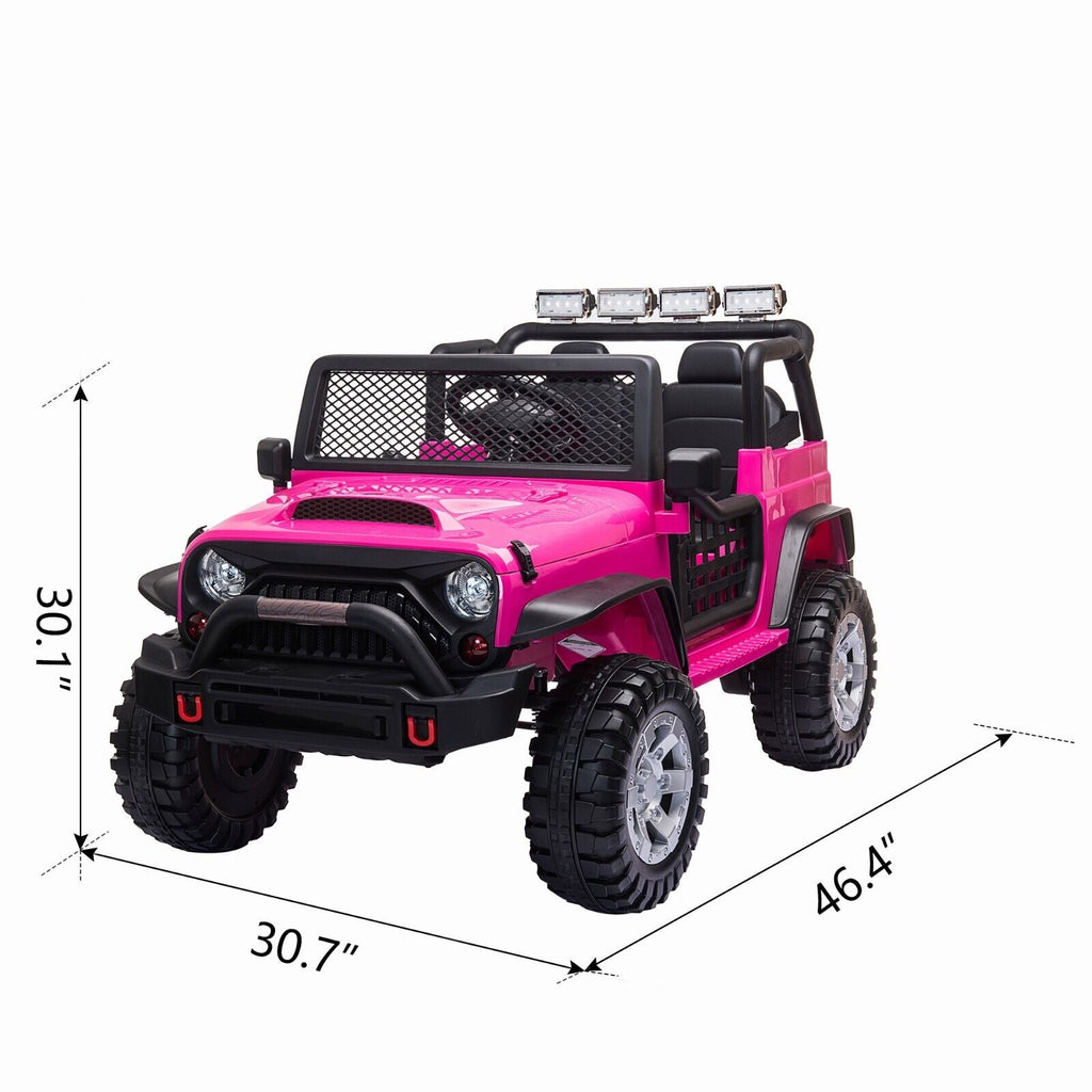 TOBBI 12V Kids Ride-On Truck with Remote Control and Electric Battery Power