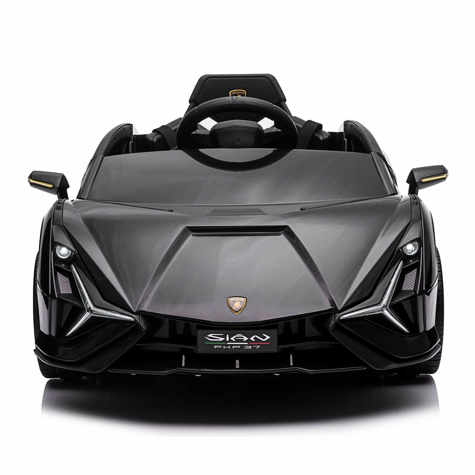 TOBBI 12V Lamborghini Sian Licensed Kids Electric Ride on Car with Parental Remote Control
