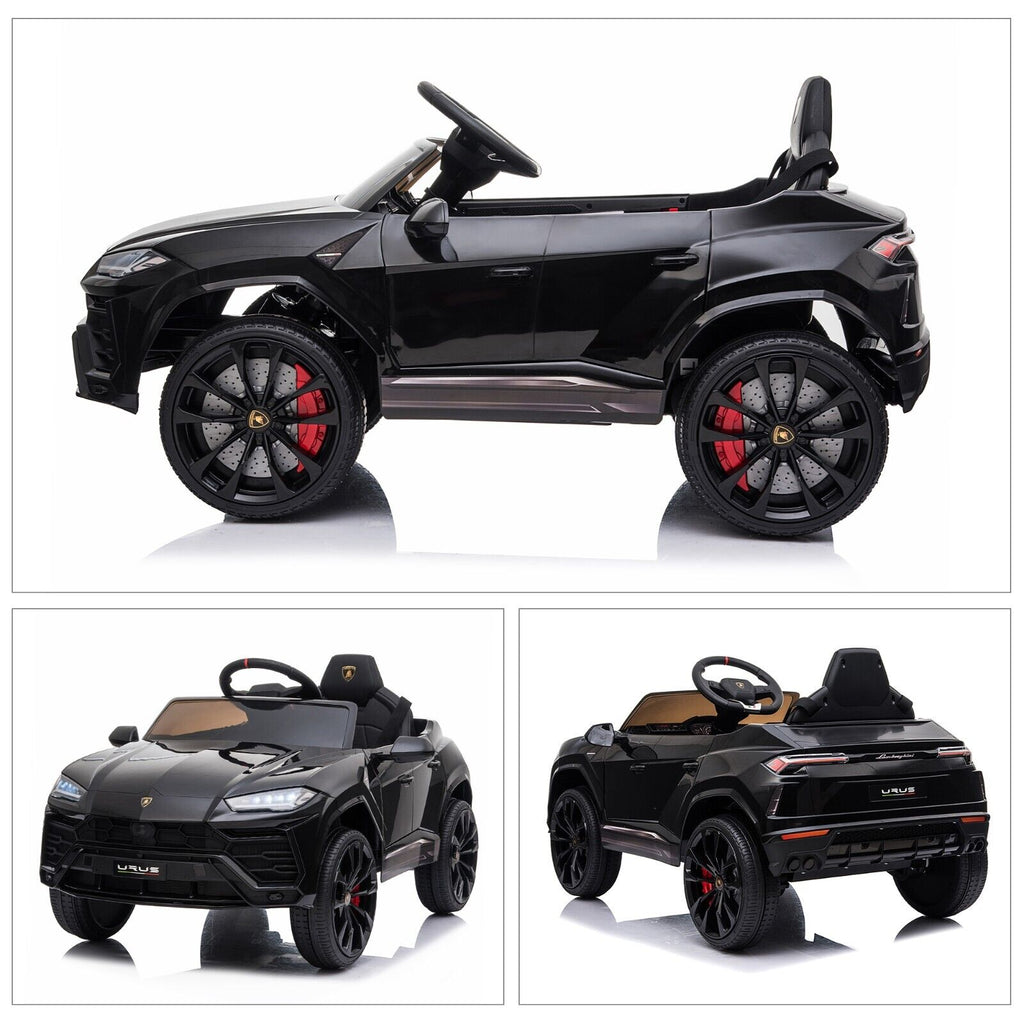 TOBBI 12V Lamborghini Urus Licensed Kids Ride on Car with Music - Black