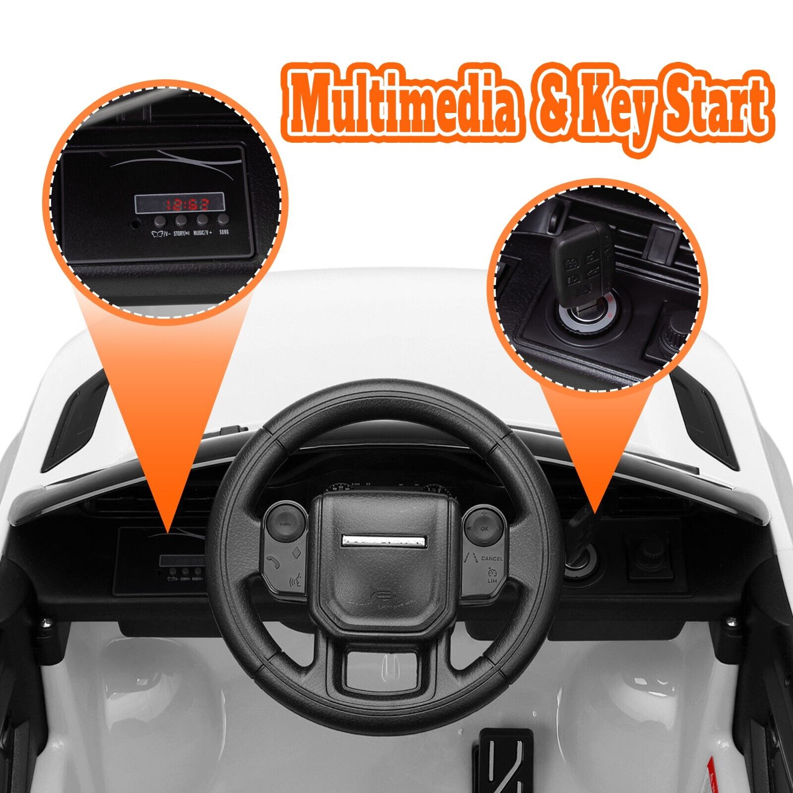 TOBBI 12V Licensed Land Rover Ride On Cars for Kids with Remote Control - Perfect Gift Option