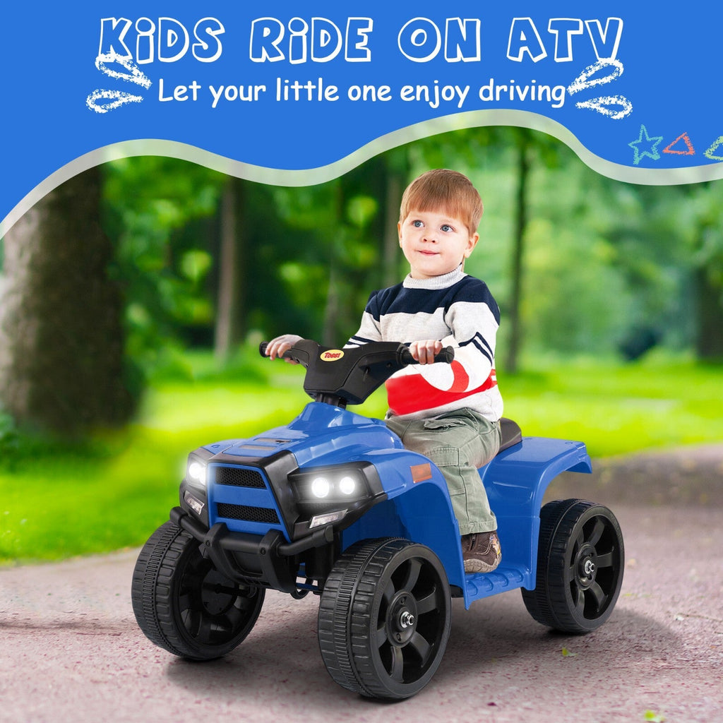 Electric Kids 4-Wheeler ATV Ride-On Toy with LED Speed Indicator