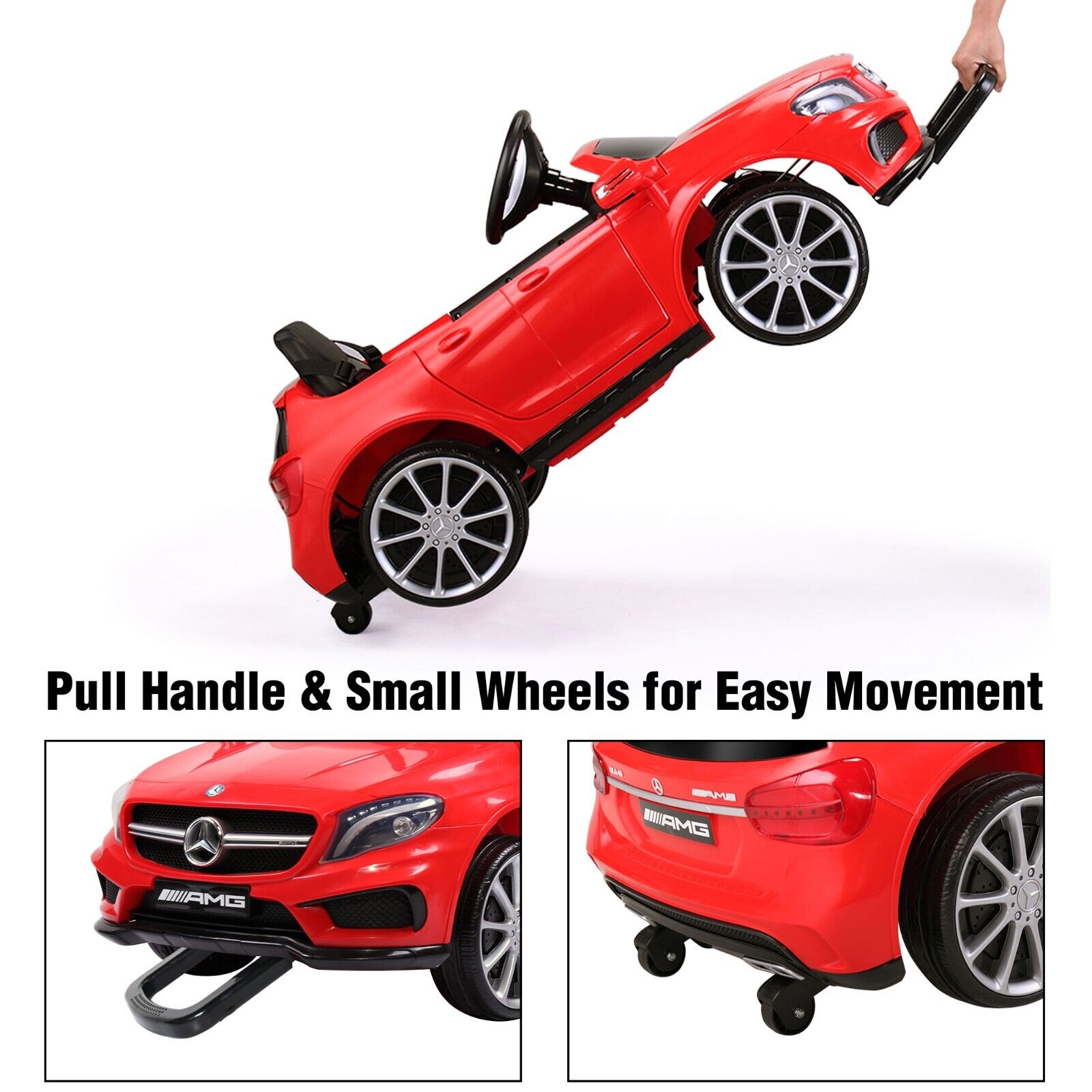 TOBBI Licensed Mercedes Benz Ride-On Car for Kids with Remote Control and Opening Doors