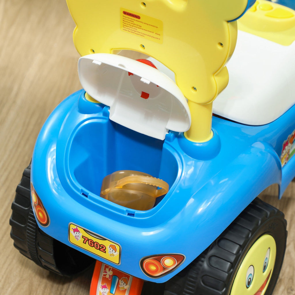Toddler Push Foot-to-Floor Sliding Ride-On Car for Kids Blue