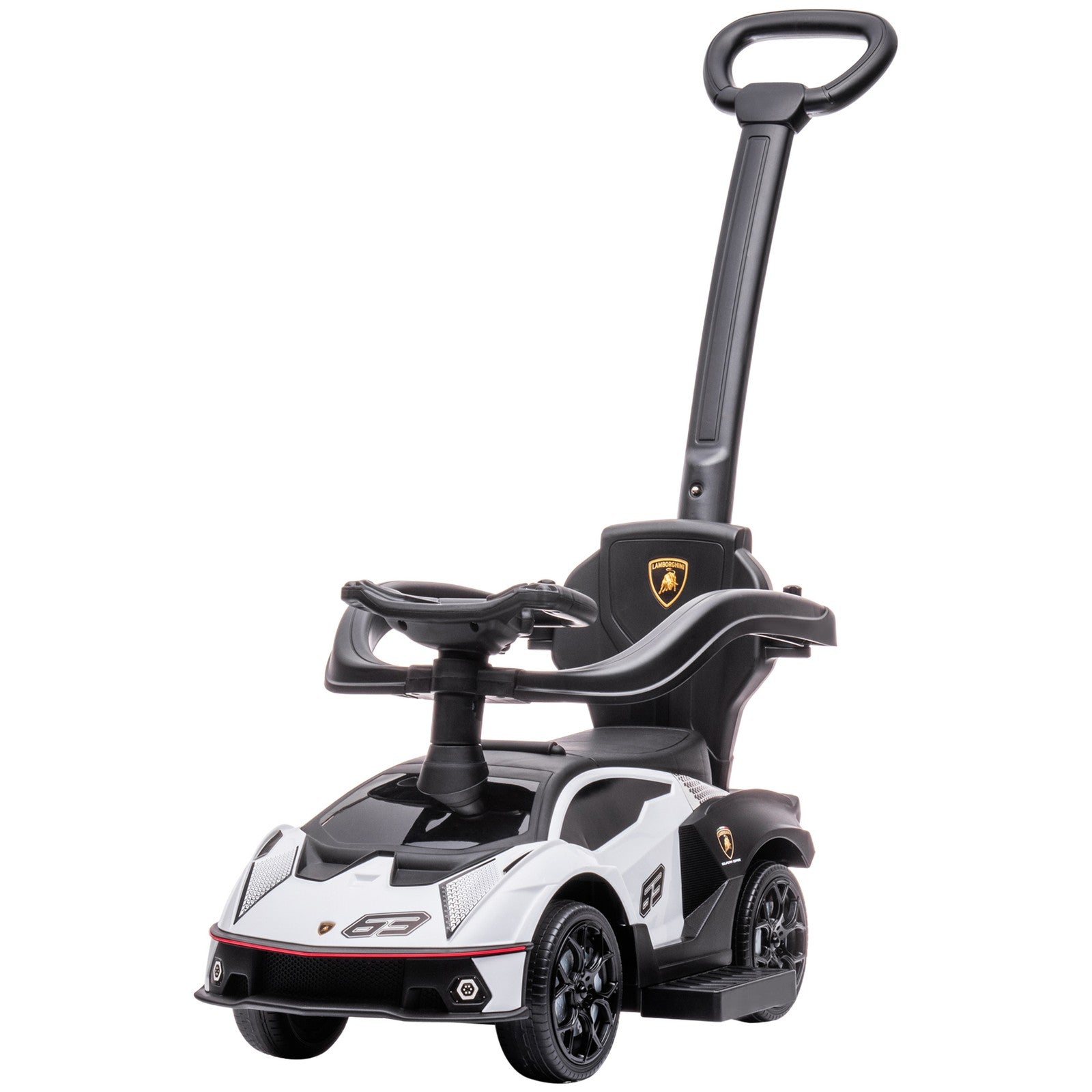 Toddler Push Walker Car Stroller with Music for Ages 1-3