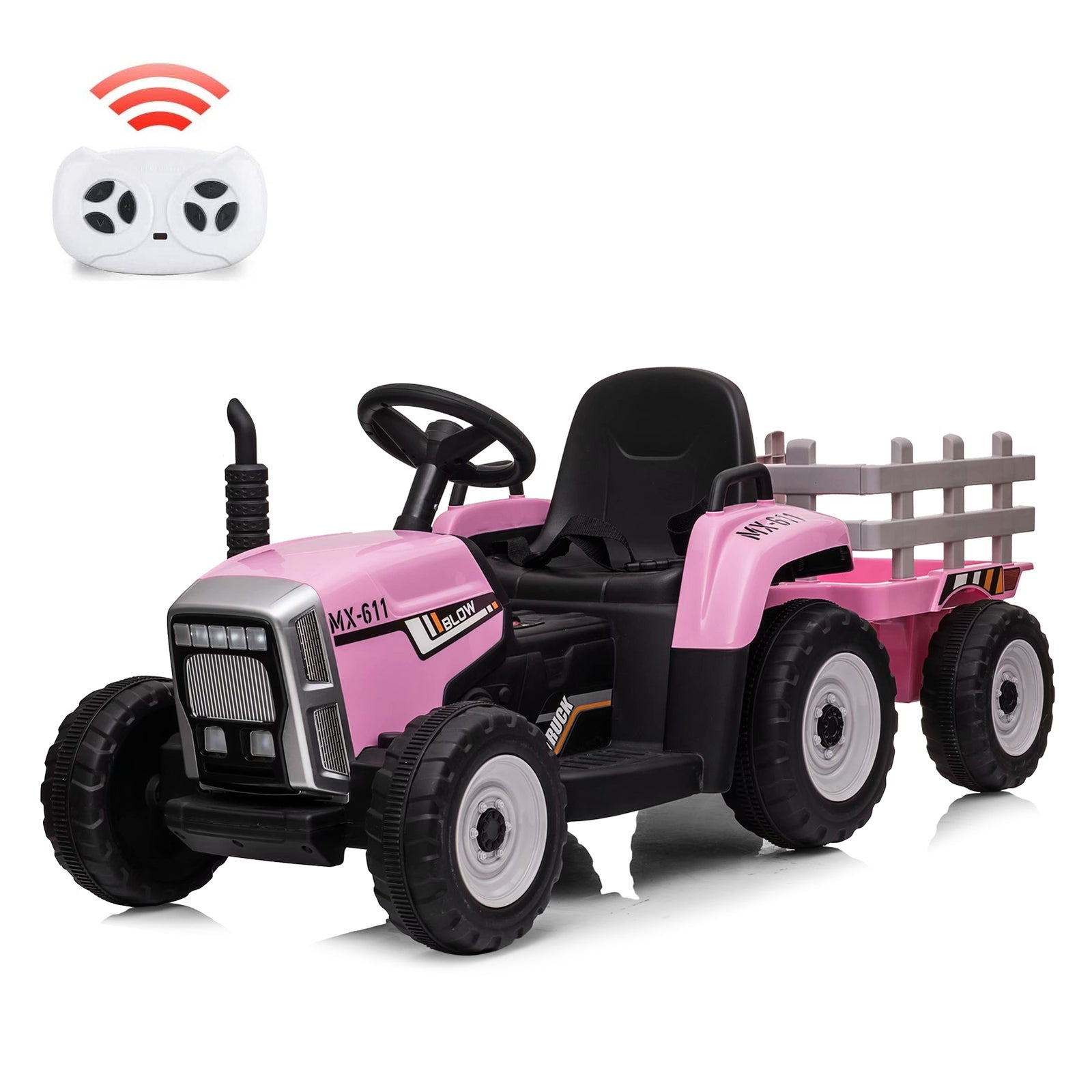Electric Remote Control Ride-On Car for Toddlers Ages 3-6 Battery Powered