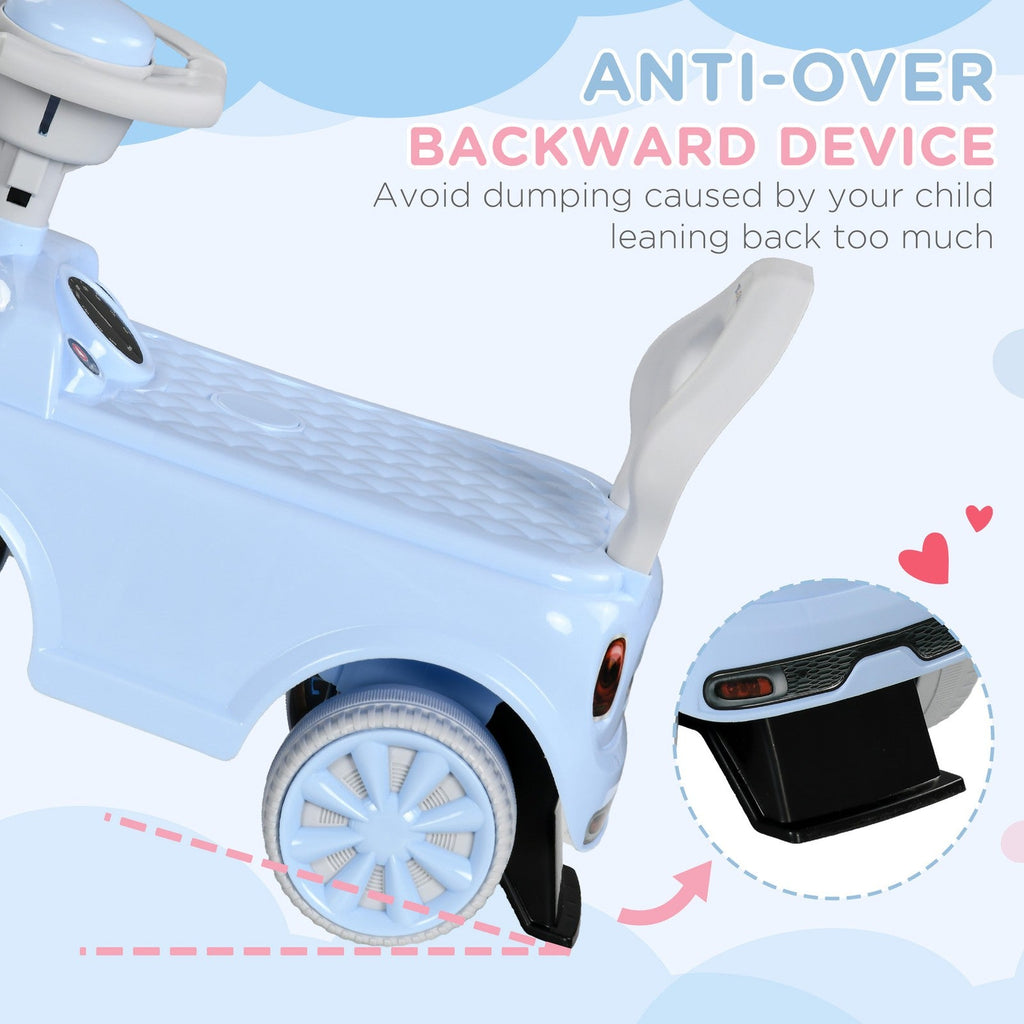 Toddler Ride-On Foot-to-Floor Sliding Car Toy in Light Blue