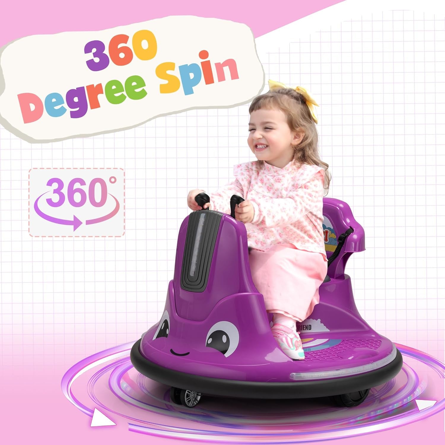 12V Electric Snail-Shaped Ride-On Car for Toddlers with Remote Control
