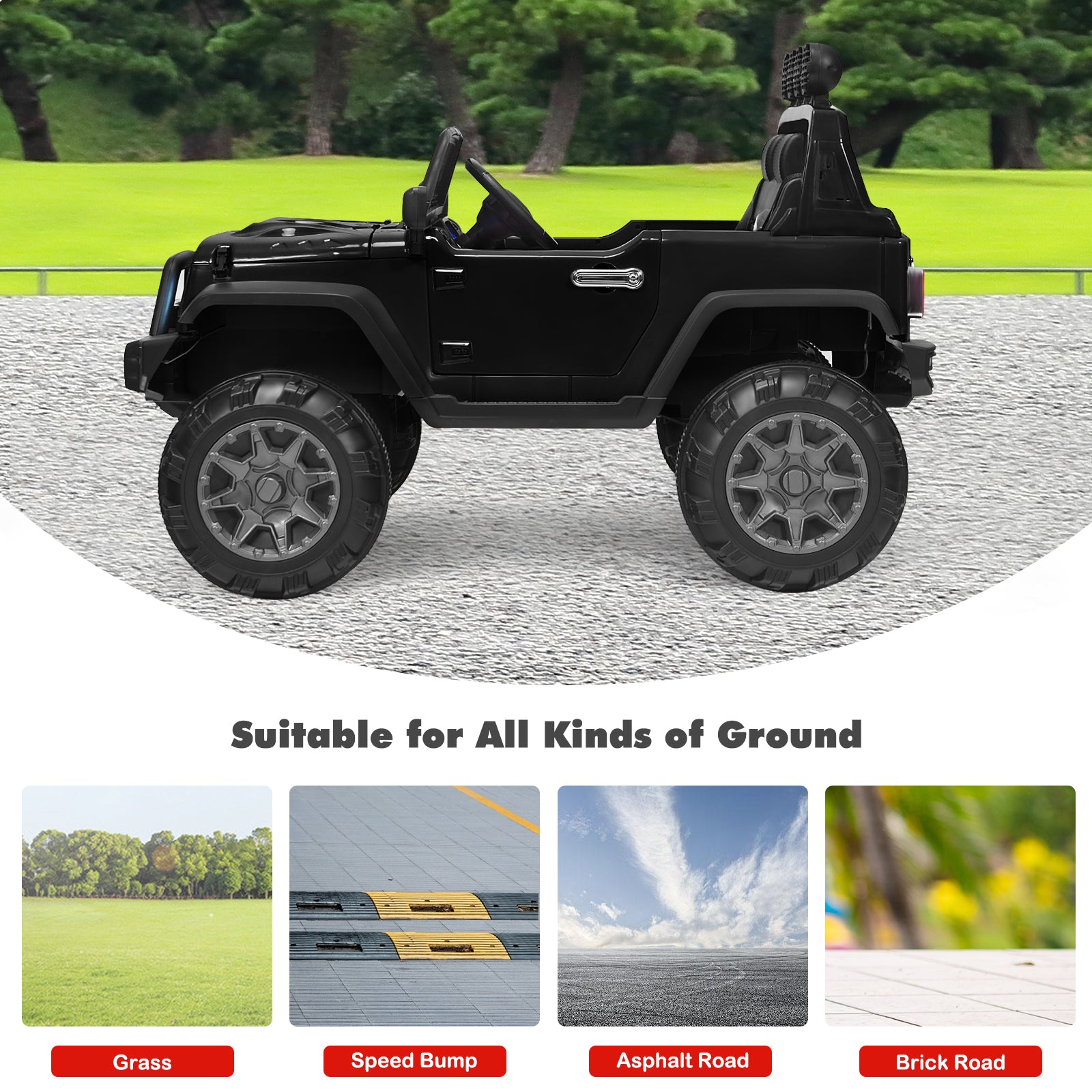 12V Kids Electric Ride-On Truck with 2.4GHz Remote Control