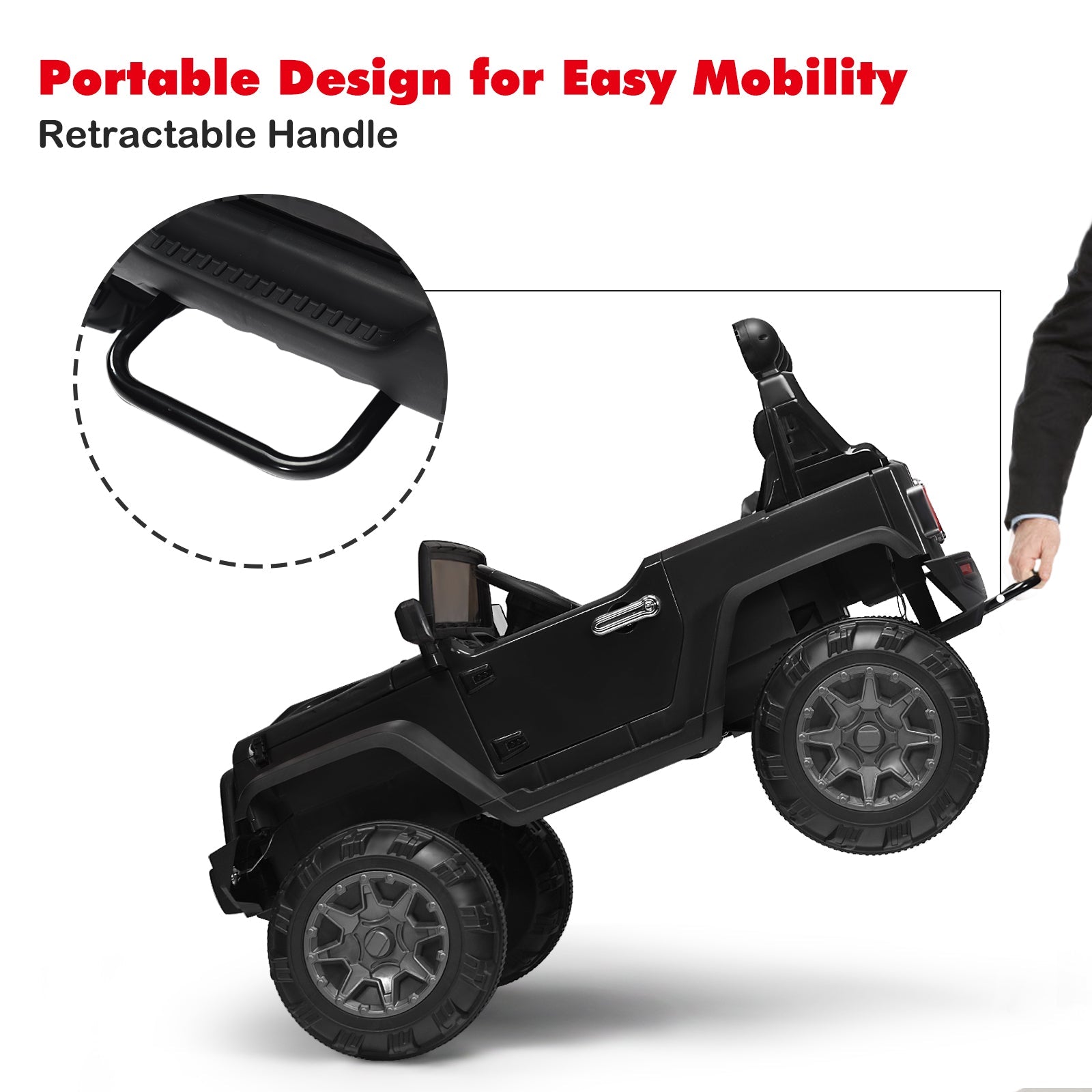 12V Kids Electric Ride-On Truck with 2.4GHz Remote Control