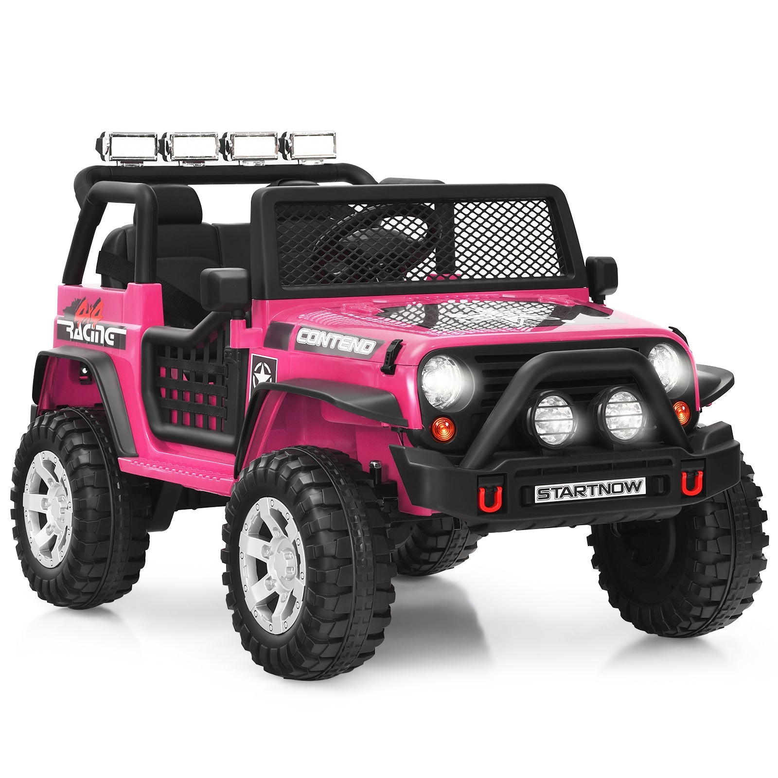 12V Electric Kids Ride-On Truck with Remote Control and Rechargeable Battery